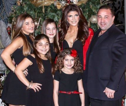 Joe Giudice with his beautiful family in February 2016.